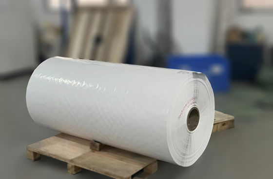 Materiali per etichette in rotoli bianchi trasparenti BOPP Carta adesiva spessore di 30 u