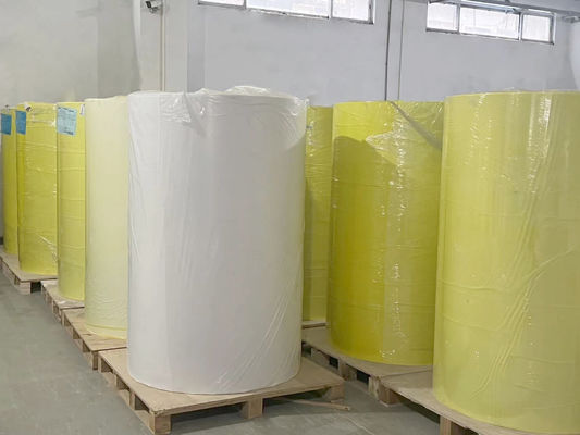 Materiali per etichette in rotoli bianchi trasparenti BOPP Carta adesiva spessore di 30 u