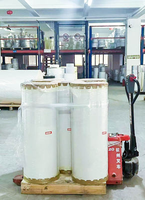 Etichette adesive trasparenti in BOPP Jumbo Roll Paper Colla mobile sintetica
