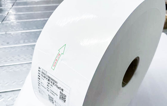 Etichette adesive trasparenti in BOPP Jumbo Roll Paper Colla mobile sintetica