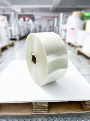 Materiale per etichette BOPP trasparente, cartone autoadesivo Jumbo Roll