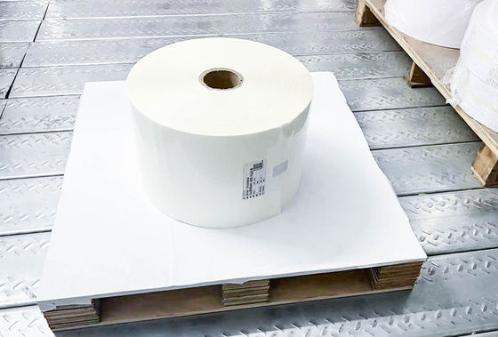 Adesivo Acrilico Colla Latte PE Materiale Etichetta Carta Rollo Grande Ordinario Adesivo