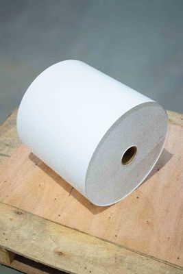 Carta termica impermeabile etichette Jumbo Roll 75μ Spessore superficiale extra appiccicoso
