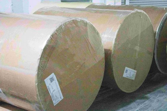 Carta termica impermeabile etichette Jumbo Roll 75μ Spessore superficiale extra appiccicoso