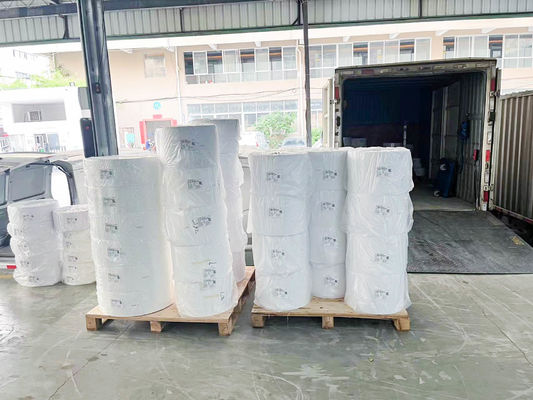 Film di stampa PET trasparente Etichette autoadesive Materiali carta tipo colla calda
