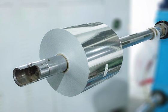 Materiali per etichette autoadesive PET d'argento spazzolato Rollo spessore superficiale 100 u