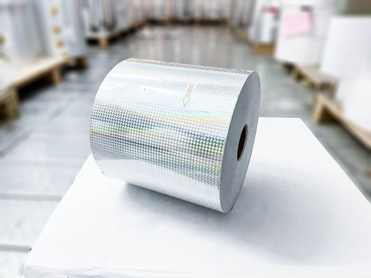 Colla acrilica trasparente adesivo olografico Film laser olografico etichette termiche