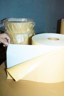 Colla di etichetta termica a fusione calda, cartone Kraft Jumbo Roll 80 u Spessore della superficie