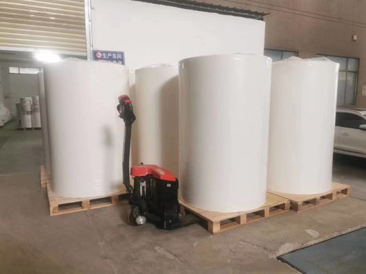 80 g Materiale di etichetta di carta rivestita per alta resistenza al pelaggio 20min e spessore del rivestimento 70±5%