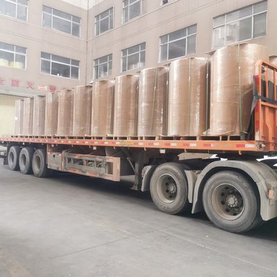 80 g Materiale di etichetta di carta rivestita per alta resistenza al pelaggio 20min e spessore del rivestimento 70±5%