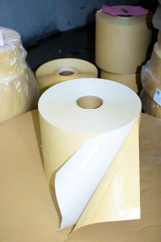 Liner di rilascio Kraft Jumbo carta da stampa Rollo 80u Spessore superficiale Tipo di cella carta