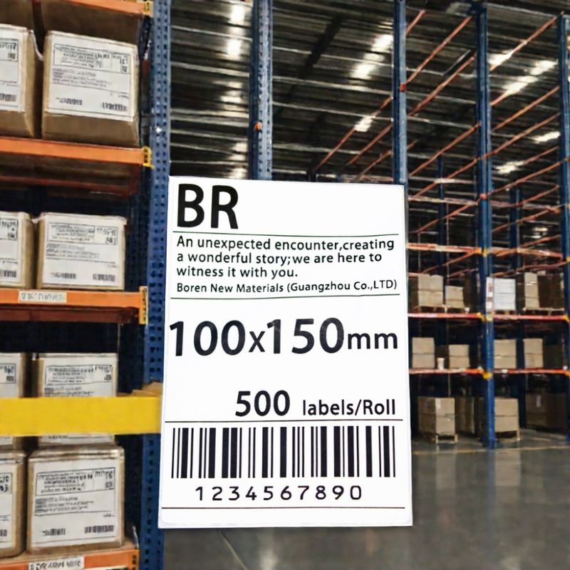 Carta espressa per la logistica industriale di dimensioni 100x150 Carta logistica per le etichette degli imballaggi